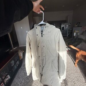 Women’s Beige Hooded Jacket